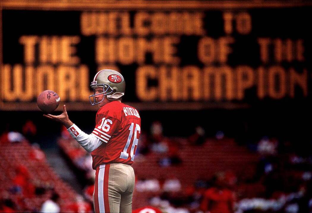 Tom Rathman (#44) and Roger Craig (#33) 49ers