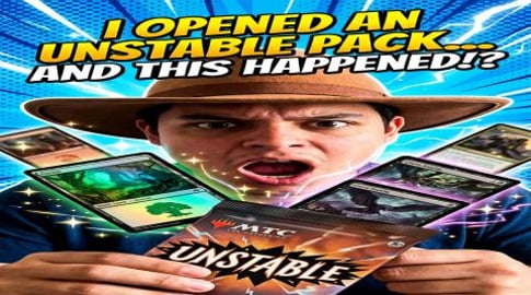 MTG Opening Unstable Booster pack from Magiccon Amsterdam...
