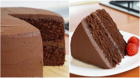 Rich and Moist Chocolate Cake Recipe