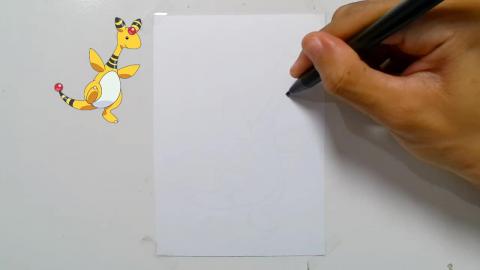 Drawing Pokemon Ampharos