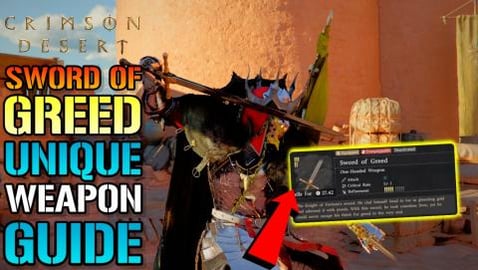 Crimson Desert: "Sword Of Greed" Unique Weapon Guide! How...