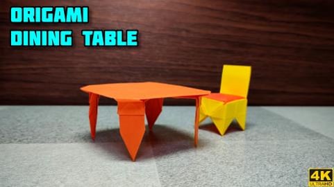 Origami Dining Table | Origami tutorial | Paper craft | M...
