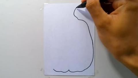 Drawing graffiti monster-yellow-pumpkin-with-hole-hallowe...