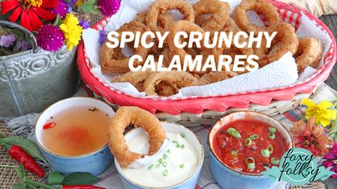 SPICY CRISPY FRIED CALAMARES / CALAMARI