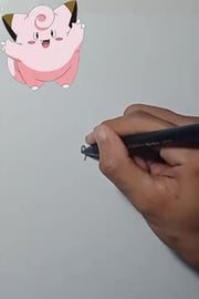Drawing Pokemon Clefairy
