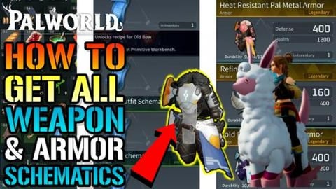 Palworld: EASY Way To Get All Weapon & Armor Schematics T...