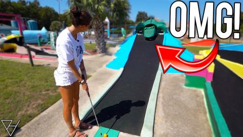 The Hardest Mini Golf Hole We Have Ever Seen! - Crazy Hol...