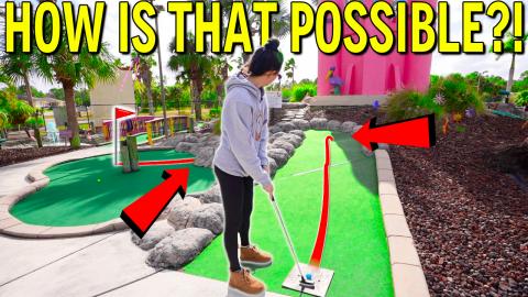We Have NEVER Seen A Mini Golf Hole In One Like This! - P...