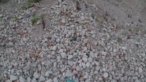 POV climbing massive rubble pile to see this! 