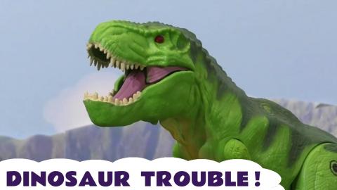 Dinosaur Trouble for Thomas and Friends Trains and funny ...