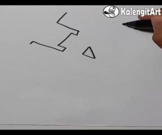 draw graffiti letter A #shorts