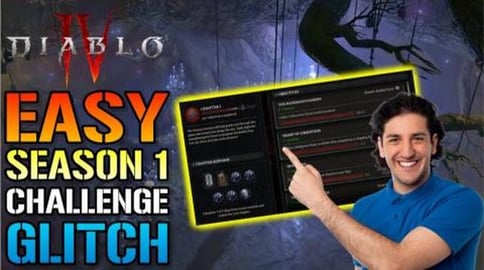 Diablo 4: Season 1 Challenge GLITCH! EASY Tree Of Whisper...