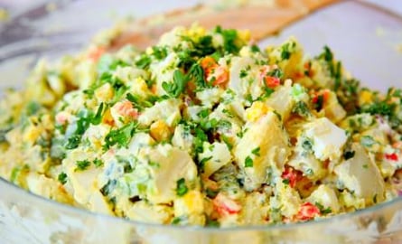 Tasty Potato Avocado Salad, Very Healthy.