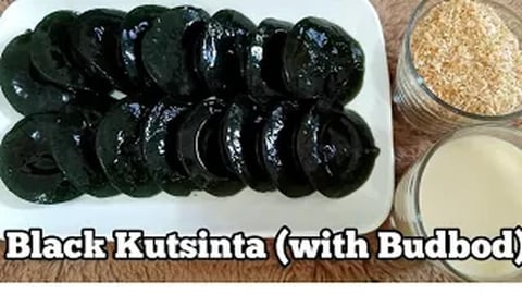 BLACK KUTSINTA WITH BUDBOD (PANG NEGOSYO) _ Filipino Reci...