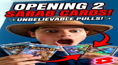 Tabletop ME opening 2 Sarab Collectible cards! 9:16