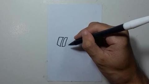 Drawing pitbull graffiti with glasses