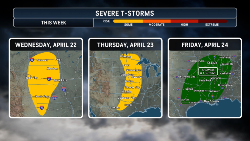 Multiday severe weather threat in the central US | AccuWeather