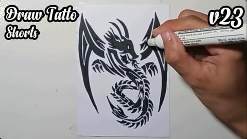 Draw Tatto v23 #shorts