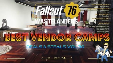 Fallout 76 Wastelanders: Best Vendor Camps Deals & Steals...