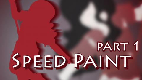 Speed Paint - Digital painting flat color stage
