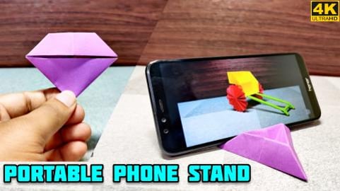 Origami Portable Phone Stand | Paper Phone Stand | Paper ...