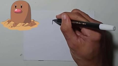 Drawing Pokemon DIGLETT Shorts