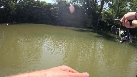 Cast in the river