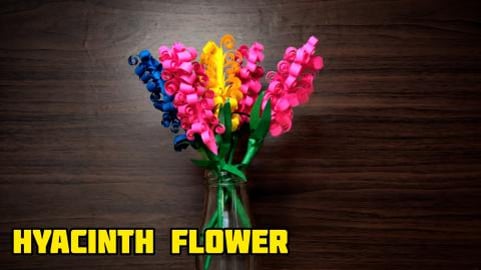 Origami Hyacinth Flower | Home decoration | Paper flower ...