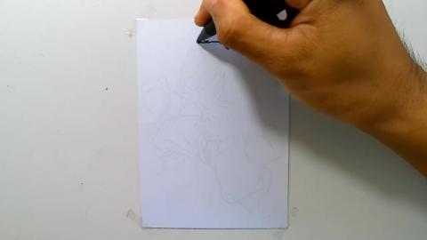 Drawing majin_buu_pure_form Dragon Ballz