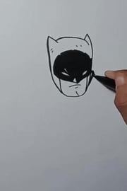 Drawing superhiro batman chibi members