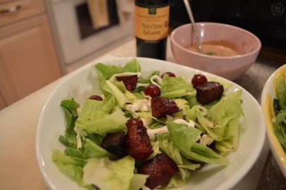 How to Make Romaine Salad with Roasted Beets & Grapes: Wi...