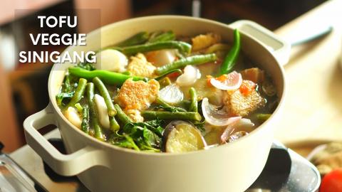 Tofu Veggie Sinigang | Filipino Tamarind Veggie Soup