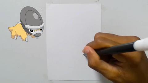 Draw Pokemon Shieldon shorts