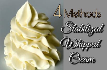Stabilized Whipped Cream | 4 Methods | Whipped Cream Fros...
