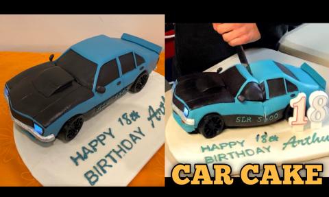 3D Moist Chocolate Car Cake