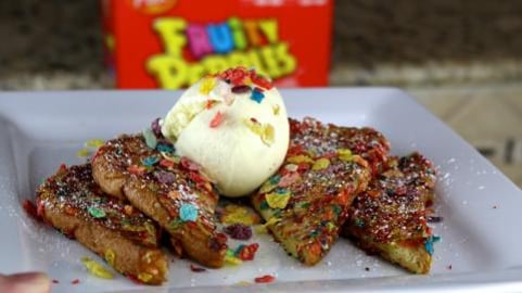 Fruity Pebbles French Toast _ FunFoods