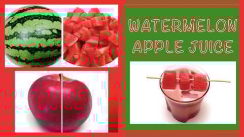 How to Make Watermelon Apple Juice / Easy Healthy Recipe