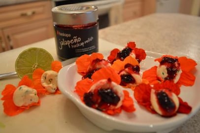 How to Make Herbed Cream Cheese Stuffed Nasturtium Flower...
