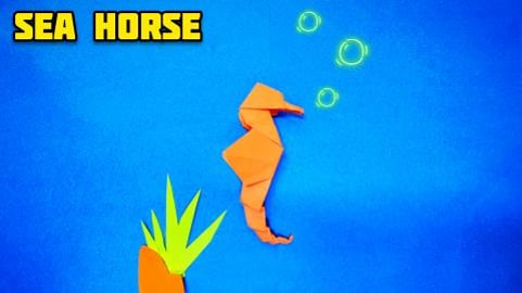 Origami Sea Horse| Origami tutorial | Paper craft