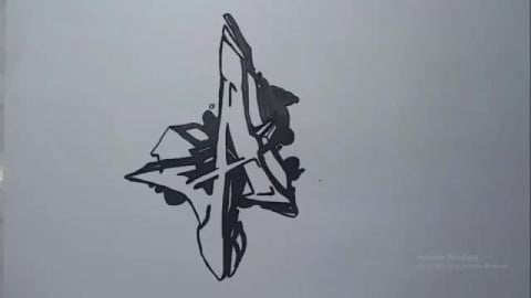 draw graffiti letter A
