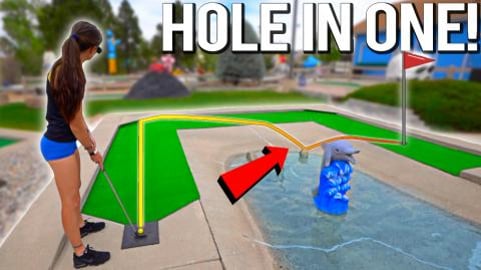 The Most Satisfying Mini Golf Hole In One Ever - Part 1