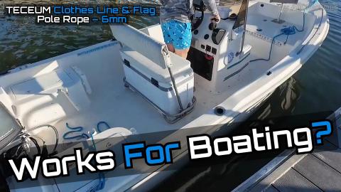 How To Tie A Boat Cleat Knot Using TECEUM 6mm Utility Rop...
