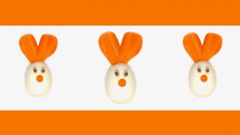 How to Easily Make an Easter Bunny with an Egg and a Carr...