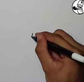 Drawing hip-hop army character graffiti