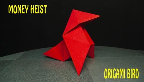 Origami Bird from La Casa De Papel (Money Heist) - Made b...