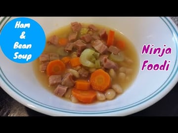 Ninja Foodi Ham and Bean Soup Slow Cook