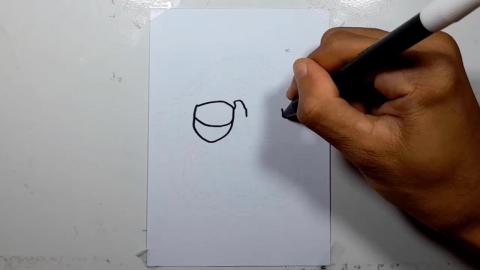 Drawing cute zombie head graffiti shorts