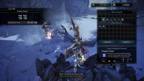 Monster Hunter World: Iceborne | Frozen Speartuna Great S...