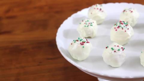 No Bake 3 ingredient ONLY Sugar Cookie Truffles | SweetTr...