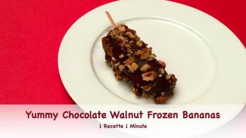 Yummy Chocolate Walnut Frozen Bananas (shorts)